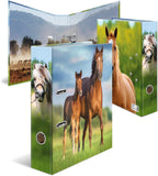 Herma Folder A4 Animal Motifs Set, 10 Pieces, 7 cm Wide, Children's Ring Binder with Animal Motif, Colourful Lever Arch File with Inner Print for Boys and Girls