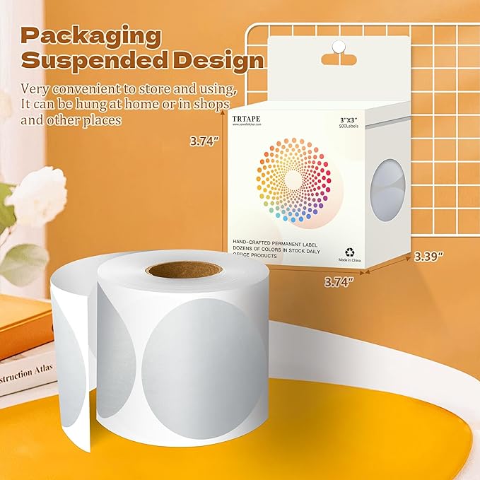 3 Inch Round Color Coding Labels - Image 3