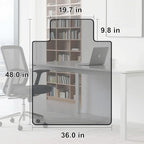 MESAILUP Beveled Edge Irregular Office Chair Mat - Image 2
