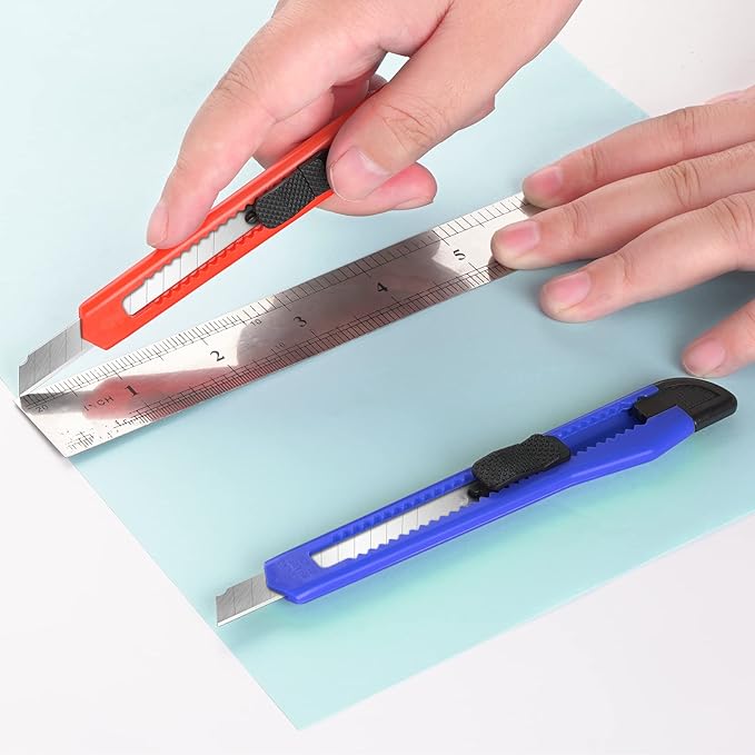 24 Pack Box Cutter Retractable, Utility Knife - Image 2