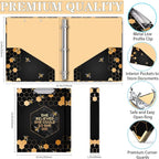 Lateefah 3 Ring Binder, 1 Inch Binder Organizer - Image 4