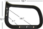 Replacement Office Chair Loop Arm - Rounded Style - Right Side - S3676R-A