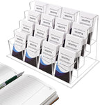 Clear Vertical Business Card Holder by Vevitts