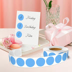 1 Inch Round Color Coding Labels, 1000 Dots Per Roll Sky Blue Color Coded Dot - Image 6