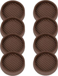 VOCOMO 2X2 Round Rubber Caster Cups, Non Slip Furniture Pads, Anti-Slip Gripper by VOCOMO