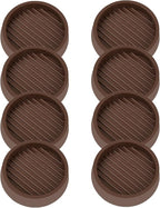 VOCOMO 2X2 Round Rubber Caster Cups, Non Slip Furniture Pads, Anti-Slip Gripper by VOCOMO