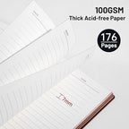 CAGIE Lined Journal Notebook for Men & Women, 176 Pages A5 Medium Size - Image 5