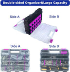 Tools Organizer Box Small Parts Storage Box 50-Compartment Double Side Hardware - Image 5