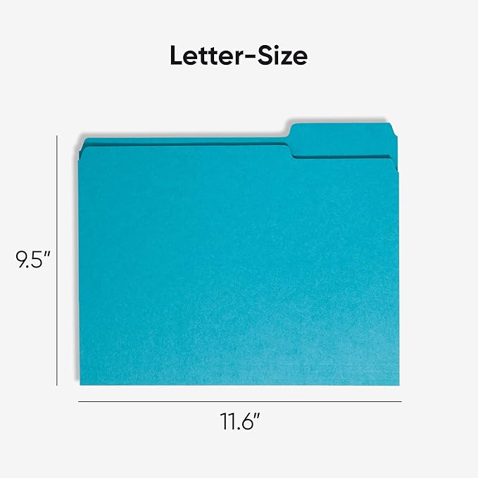 Smead Standard File Folders, 1/3-Cut Tabs, Letter Size - Image 2