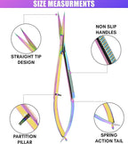 Cross Edge Spring Scissors 5 Inch straight Stainless Steel Precision Eyebrow & - Image 6