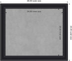 Amanti Art Black Framed Magnetic Board 24x28 Medium Vision Board - Image 2