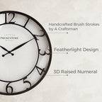Presentime & Co 21" Farmhouse Series Wall Clock, Vintage Style, Retro Clock - Image 2