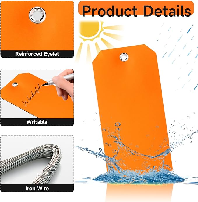 AmazonBasics 100pc Plastic Shipping Tags - Image 3