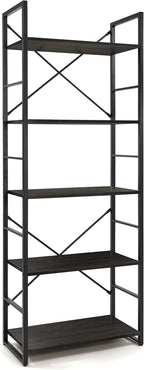 CAPHAUS 5 Tier Bookshelf, 24 Inch Width Free Standing Shelf, Bookcase Shelf - Image 9
