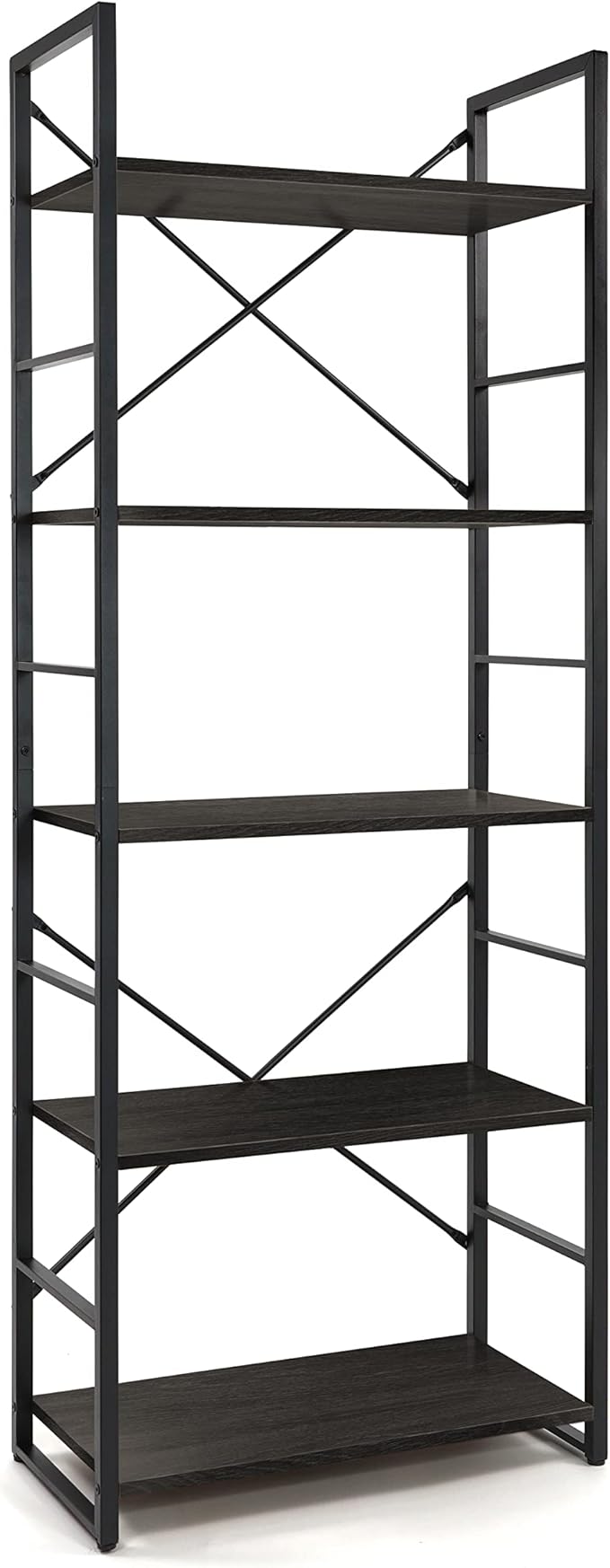 CAPHAUS 5 Tier Bookshelf, 24 Inch Width Free Standing Shelf, Bookcase Shelf - Image 9