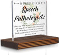 Speech Pathologist Prayer Desk Sign, Christian Gift by Pariveca