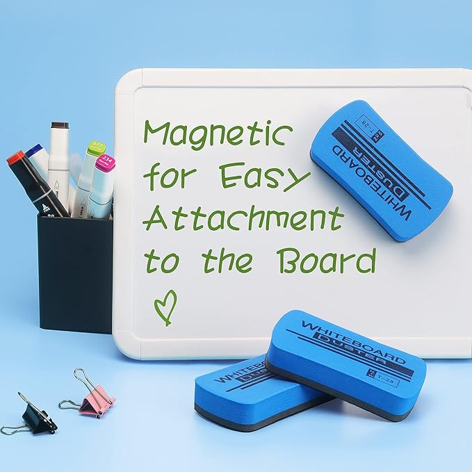 Tamaki 6 Pack Magnetic Whiteboard Eraser, Dry Eraser Erasers - Image 7