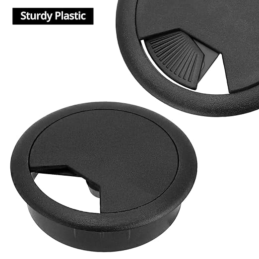 QWORK Desk Grommet –100 Pack 2 in Cable Gromme, Plastic Desk Cable Hole Cover - Image 4