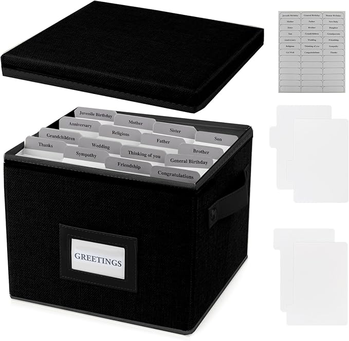 Greeting Card Organizer Box by HLWGOG