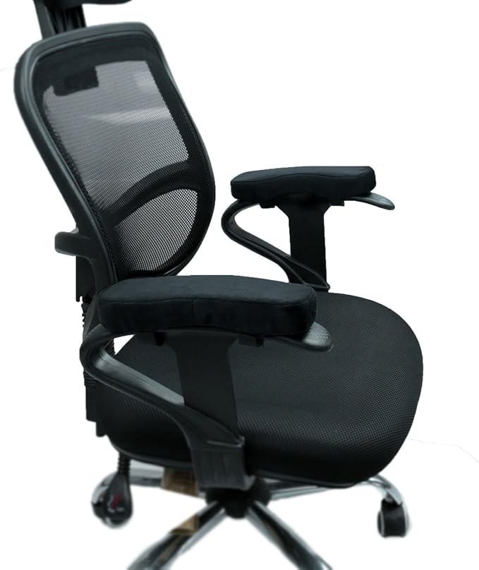 Sunnors Memory Foam Chair Armrest Pad, Comfy Office Chair Arm Rest Cover - Image 5