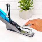 Swingline Stapler, 25 Sheet Capacity, Optima 25, Jam Free, Reduced Effort, Soft Grip, Blue and Gray (66404) (Pack of 6)