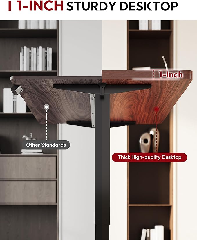 SANODESK Electric Standing Desk 60 x 24 Inches Whole-Piece Desktop Height - Image 6