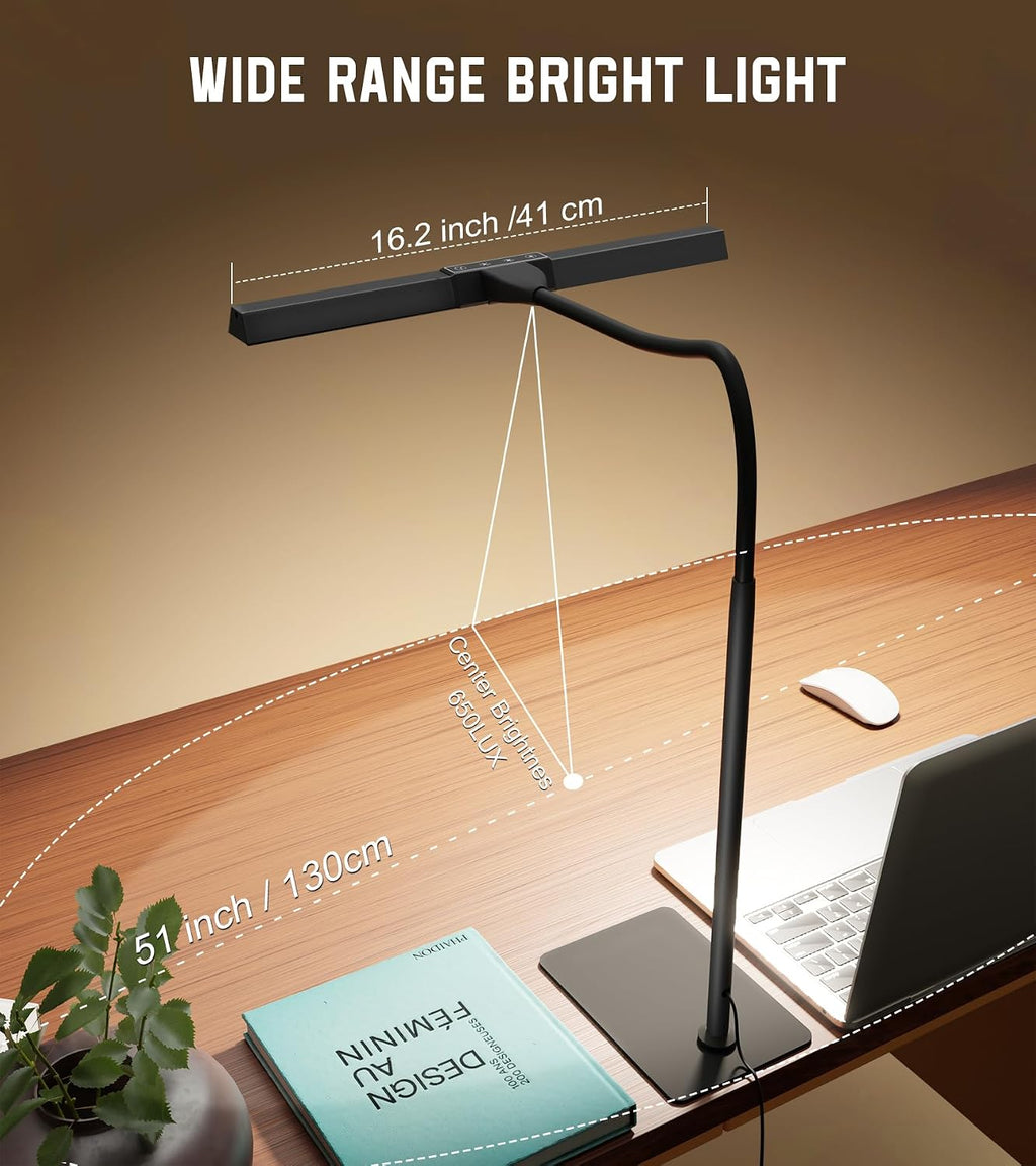 led desk lamp for home office with base shown in use