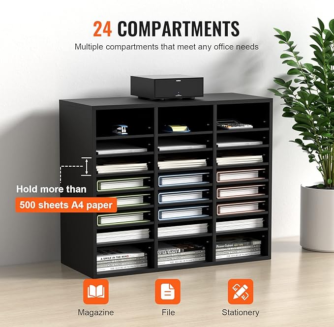 VEVOR Literature Organizers, 24 Compartments Office Mailbox - Image 4