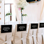 ChissNook Reserved Seating Chair Signs, This Row Is Reserved Pew Cloths Seating - Image 4