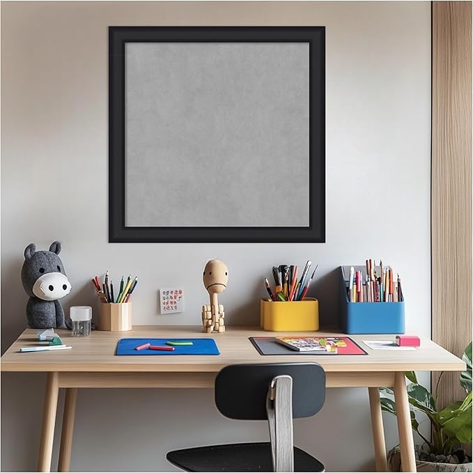 Amanti Art Black Framed Magnetic Board 23x23 Medium Vision Board - Image 5