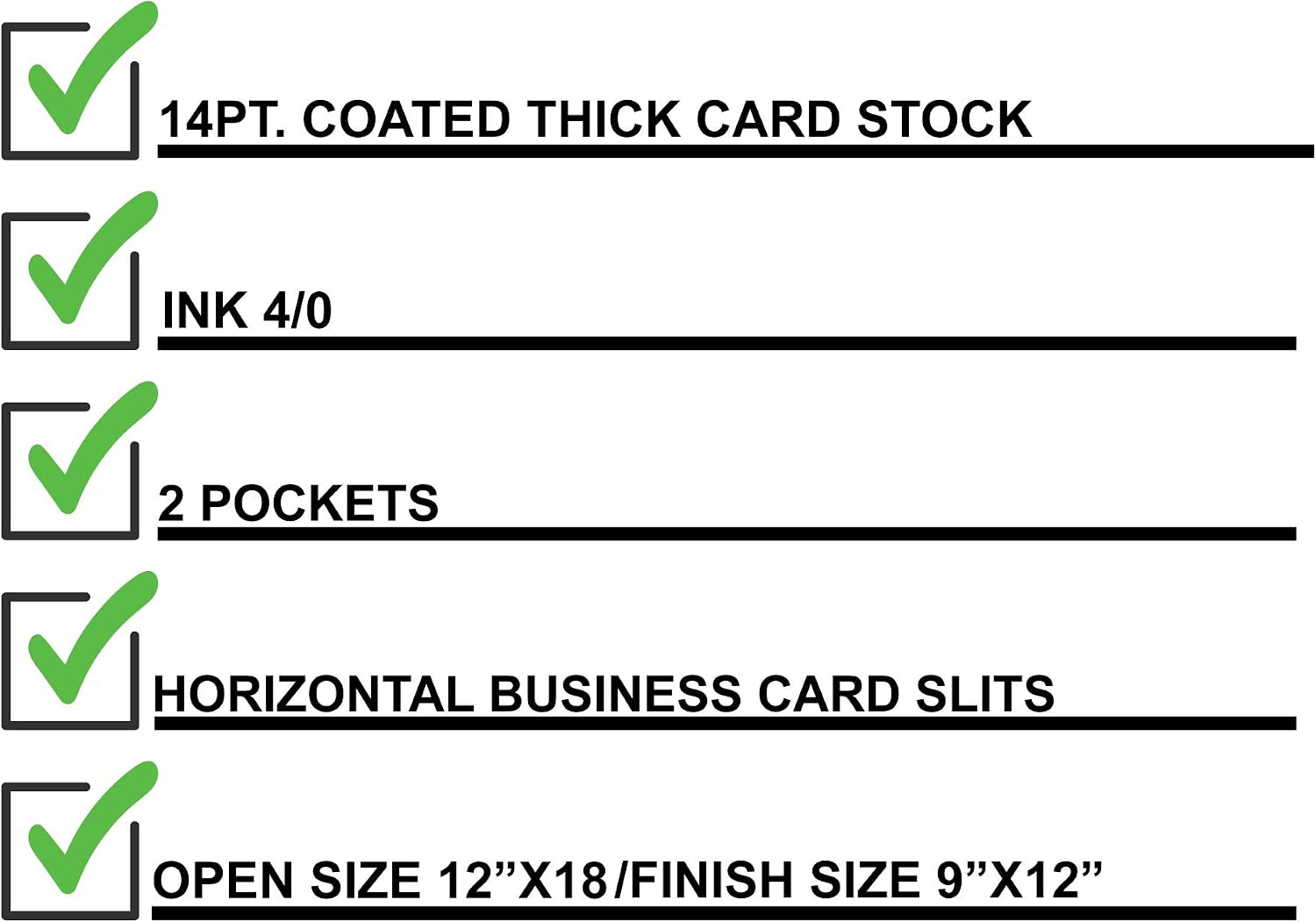 RE/MAX Folders "N01-White" 25 Pack