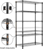 M MZG 1250 lbs Storage Shelving Utility Shelving Unit 5-Tier Utility Shelving - Image 5