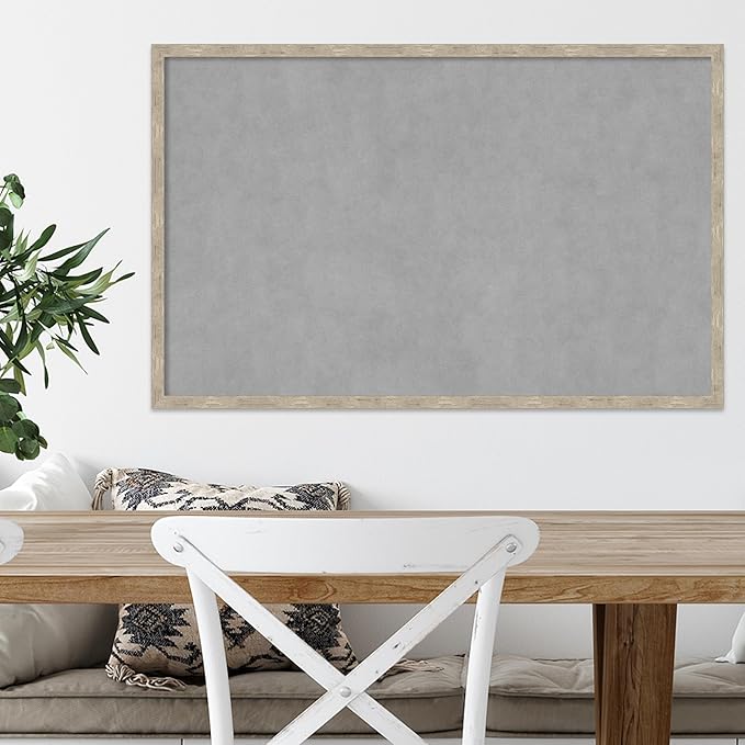 Amanti Art Silver Framed Magnetic Board 21x33 Large Vision Board - Image 5