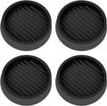 VOCOMO 2X2 Round Rubber Caster Cups, Non Slip Furniture Pads, Anti-Slip Gripper by VOCOMO