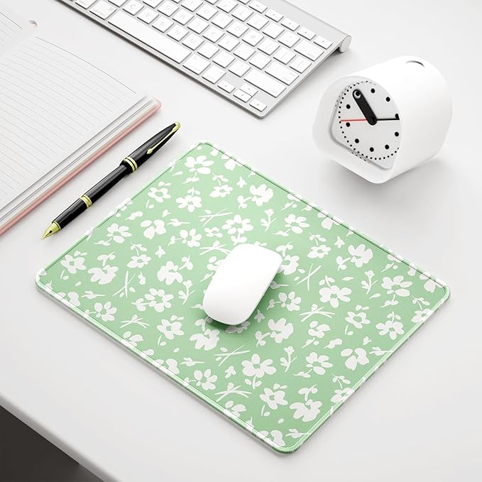 Auhoahsil Mouse Pad, 12 x 10 in Simple Flower Theme Computer Mouse Pad - Image 7