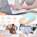 VssoPlor Wireless Mouse, 2.4G Slim Portable Computer Mice - Image 6