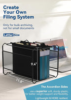 SortRax Plastic High Capacity Hanging File Folders, Letter Size, Heavy Duty - Image 6