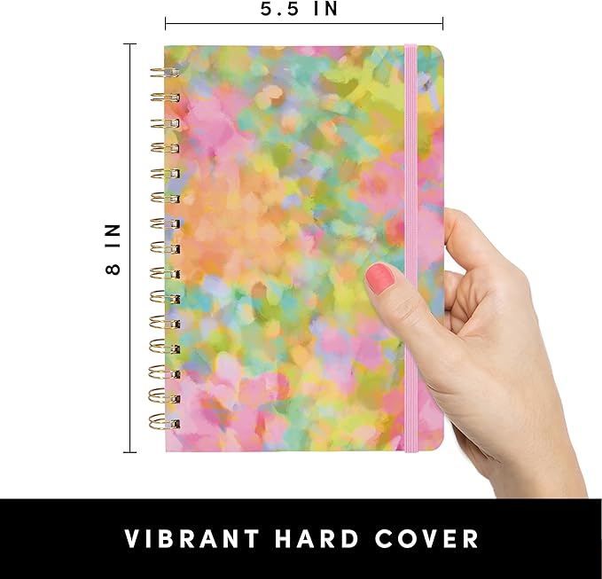 PAPERAGE Lined Spiral Journal Notebook, 160 Pages, Hardcover Journal - Image 2