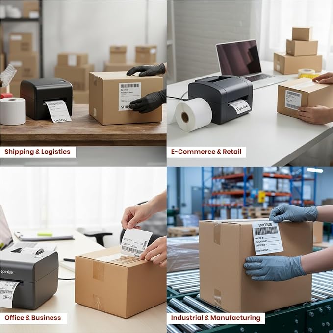 3" x 2" Direct Thermal Labels Roll, 10 Rolls, Compatible - Image 6