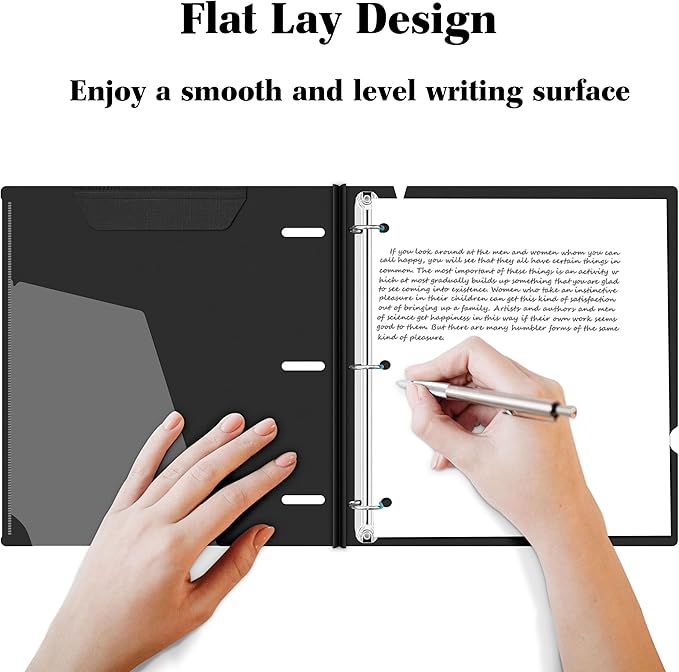 INFUN 1 Inch Telescoping 3 Ring Binder - Image 4
