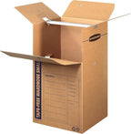 Bankers Box Short Wardrobe Box 3 Pack, Tape-Free Design, 20-in x 20-in x 34-in - Image 8