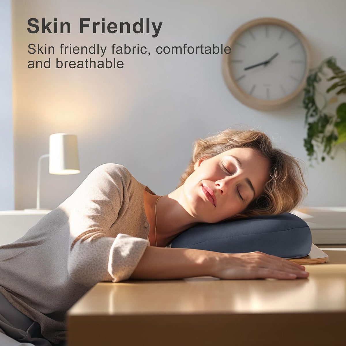 ERGONOV Book Pillow Stand with 6500K Reading Light, Hands Free Book Holder