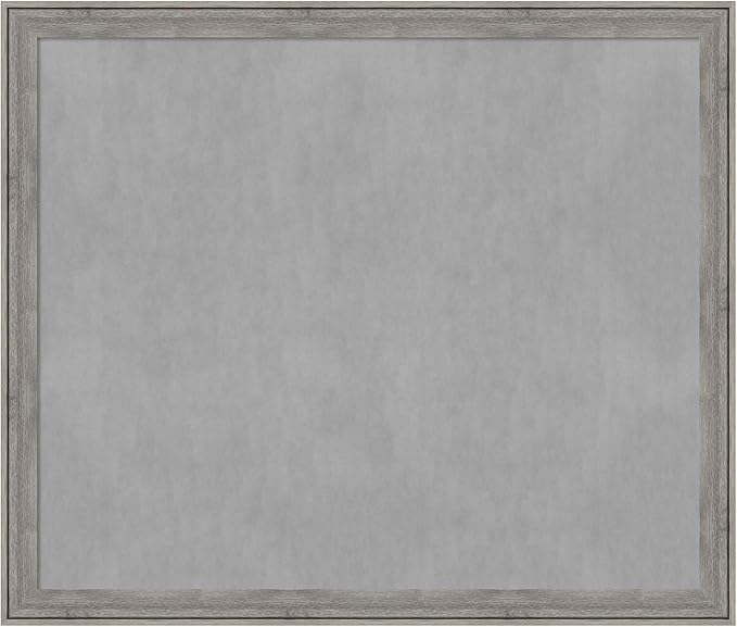 Amanti Art Grey Framed Magnetic Board 45x53 Oversize Vision Board by AmantiArt