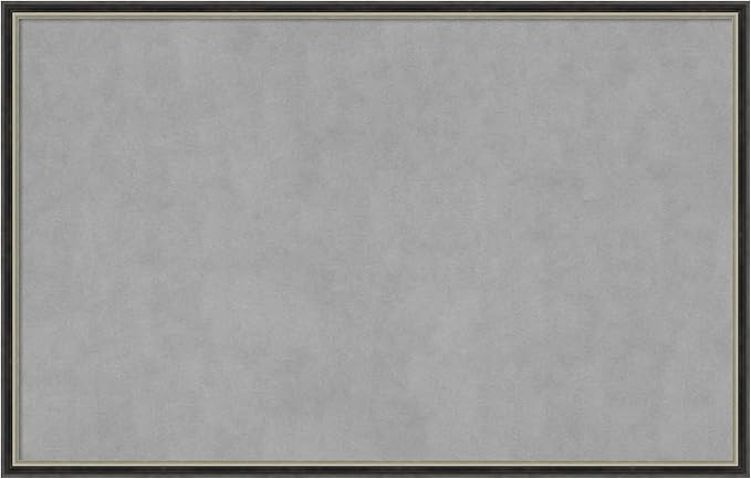 Amanti Art Black Framed Magnetic Board 21x33 Large Vision Board by AmantiArt