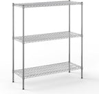 Regal Altair 18" Deep x 48" Wide x 54" Height Wire Shelving Kit | 3-Tier | NSF by Regal+Altair