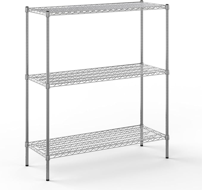 Regal Altair 18" Deep x 48" Wide x 54" Height Wire Shelving Kit | 3-Tier | NSF by Regal+Altair