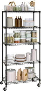 Seville Classics UltraDurable Heavy Duty NSF Solid Steel Wire Rack Storage Unit - Image 8