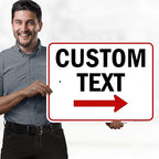 Custom Arrow Directional Sign, Right Arrow, 18x24 Inches, Rust Free .063 - Image 2