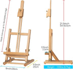 MEEDEN Tabletop Easel for Painting H-Frame, Adjustable Painting & Display Table - Image 2