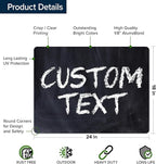 Custom Sign, Custom Street Sign, 11 Font Colors, 13 Font Styles, 4 Hole Options - Image 6